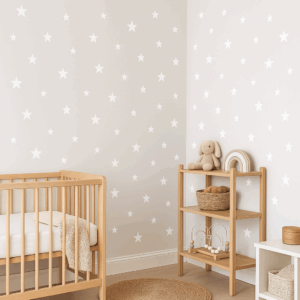 NÁLEPKY NA STENU HVIEZDY BIELE
