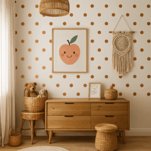 NÁLEPKY NA STENU BODKY MEDENÉ – Obrázok 4